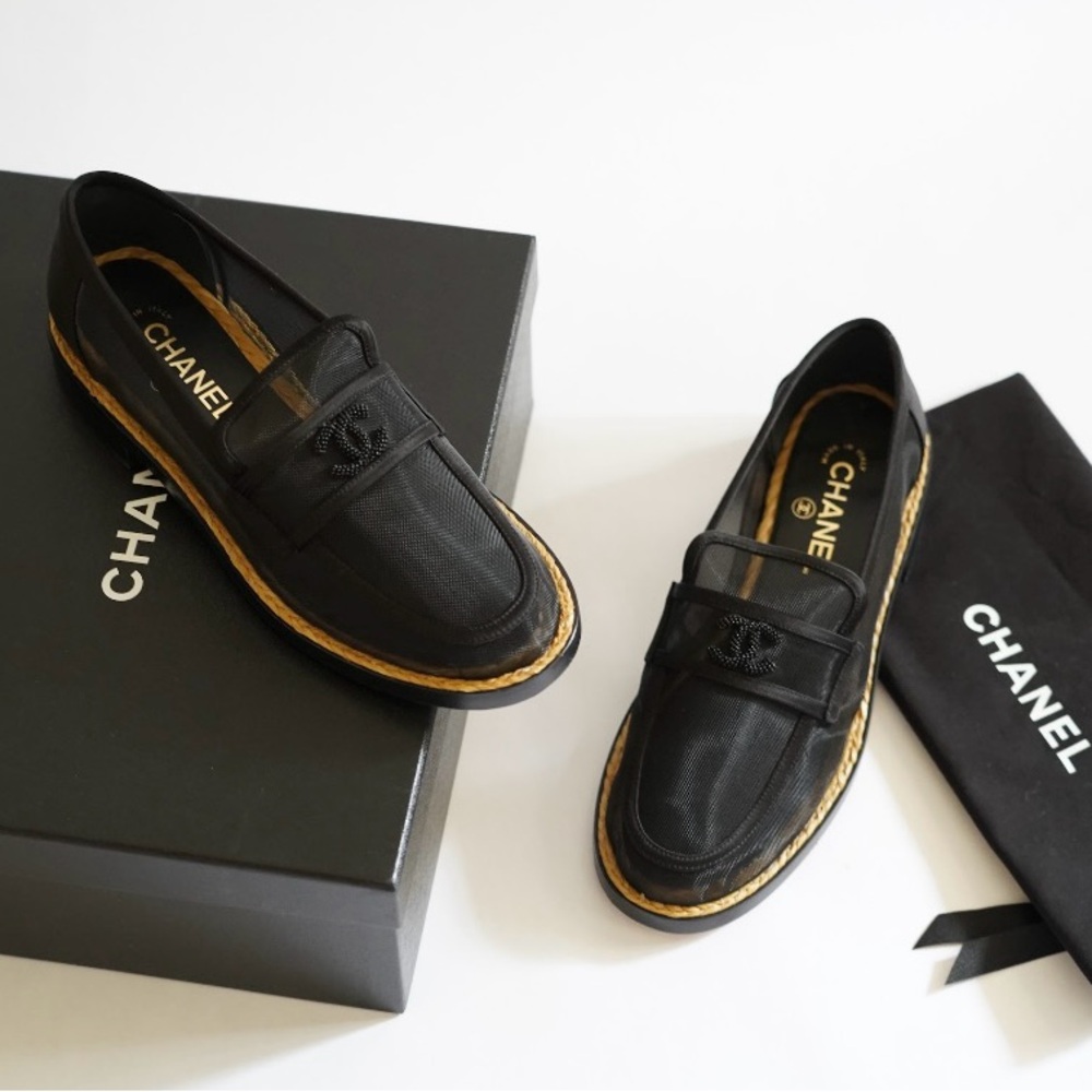 Chanel Mesh Loafers